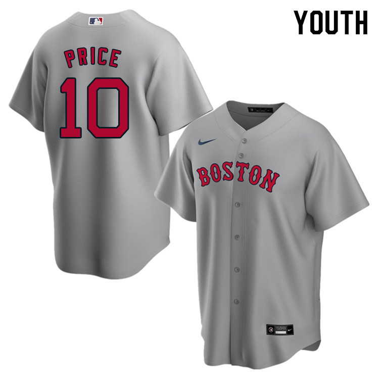 Nike Youth #10 David Price Boston Red Sox Baseball Jerseys Sale-Gray